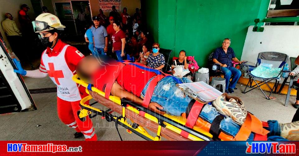 Hoy Tamaulipas Tamaulipas Joven Motociclista Queda Grave Tras Chocar