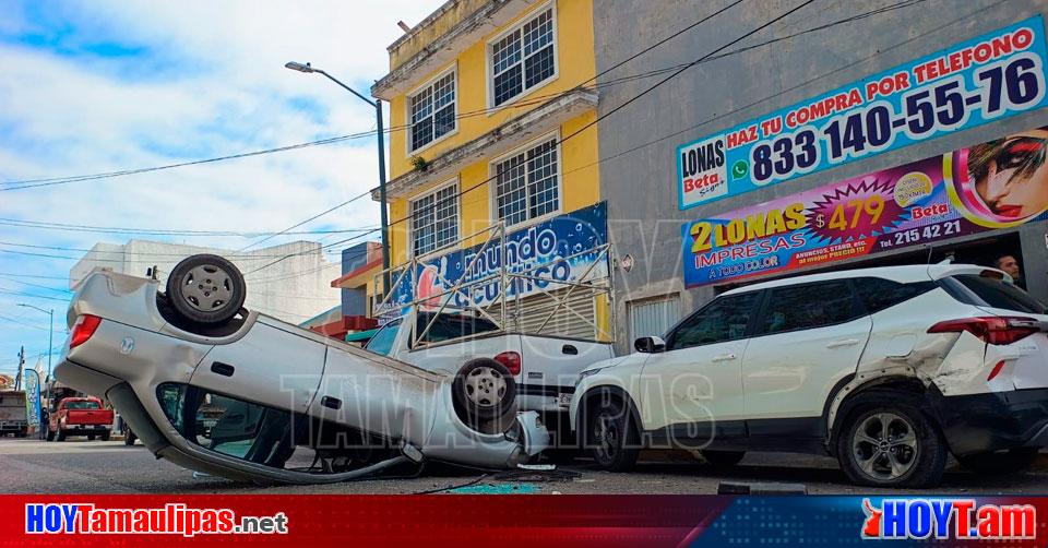 Hoy Tamaulipas Tamaulipas Conductor De Camioneta MG Provoco Aparatoso