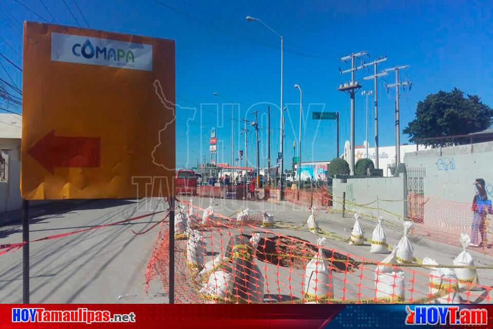 Hoy Tamaulipas Cierran Tramo Donde Se Formo Un Socavon En Reynosa