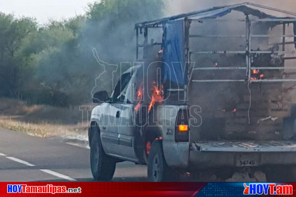 Hoy Tamaulipas Fuego Consume Camioneta En La Ciudad Victoria Matamoros