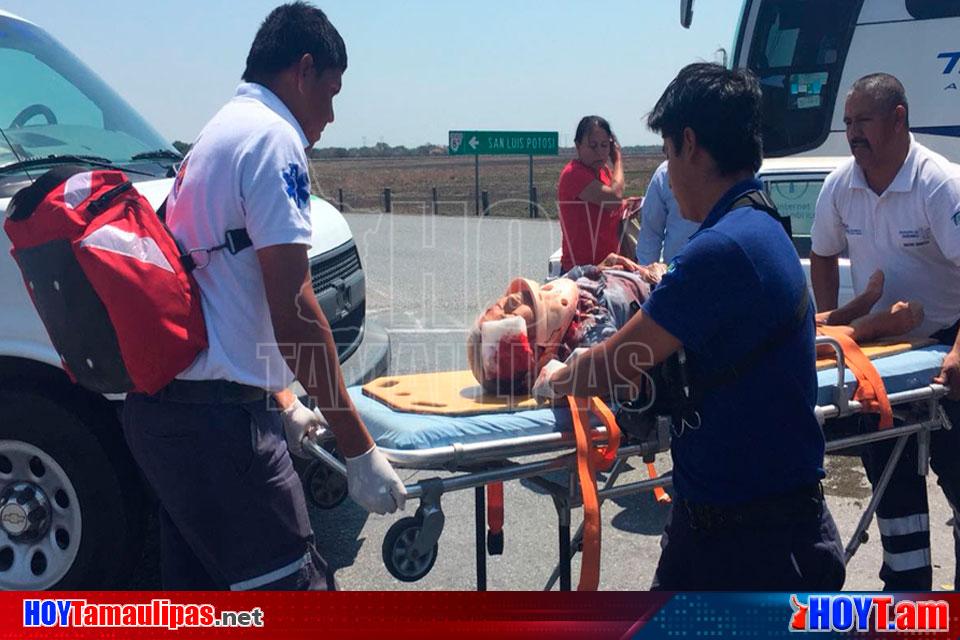 Hoy Tamaulipas Choque En La Victoria Matamoros Deja Una Lesionada