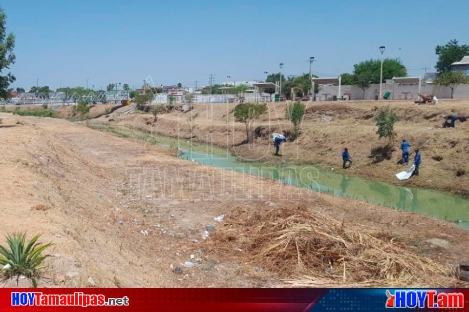 Hoy Tamaulipas Avanzan Labores De Limpieza En Arroyo Coyote En Nuevo