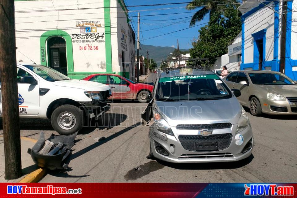 Hoy Tamaulipas Choque Deja Cuantiosos Danios Materiales En Ciudad