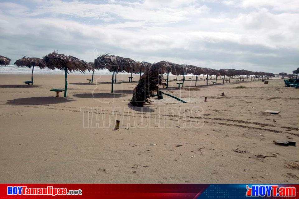 Hoy Tamaulipas Cierran Playa Tesoro En Altamira Por Efectos Del