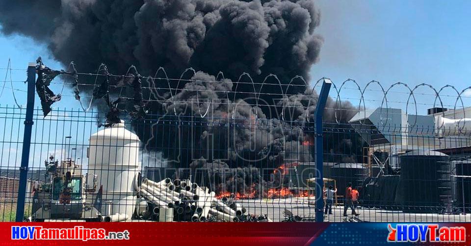 Hoy Tamaulipas Tamaulipas Se Registra Fuerte Incendio En La Maquiladora Chrom Industries De