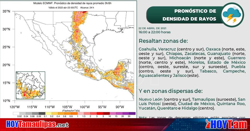 Hoy Tamaulipas El Clima Del Dia De Hoy 22 De Abril Del 2022 Fuertes Lluvias En Casi Todo El 1403