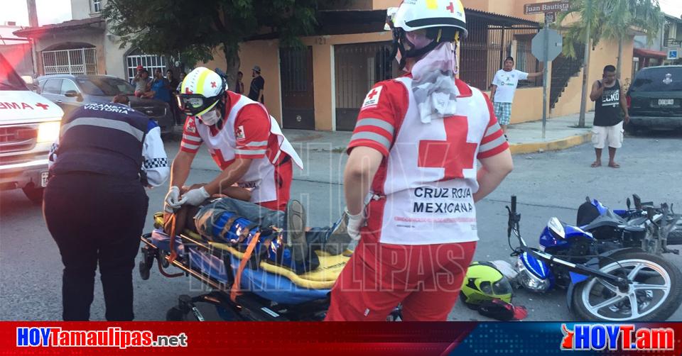 Hoy Tamaulipas Accidentes Viales En Tamaulipas Se Le Atraveso A Motociclista Lo Tumbo E 1717