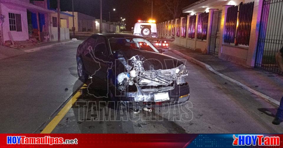 Hoy Tamaulipas Accidentes En Tamaulipas 2022 En Tampico Ebrio Estrello Su Carro Contra Poste Y 5931