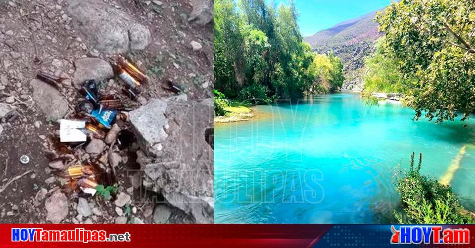 Hoy Tamaulipas - Tamaulipas Repleto de basura asi dejaron los turistas el  Balneario Los Nogales en Jaumave