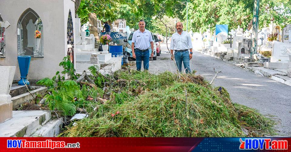 Hoy Tamaulipas Tamaulipas Supervisa Chucho Nader Limpieza En Panteones Municipales 7358