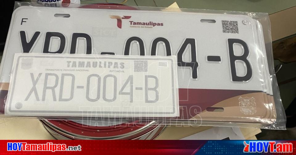 Hoy Tamaulipas Ya estan disponibles nuevas placas vehiculares en Rio