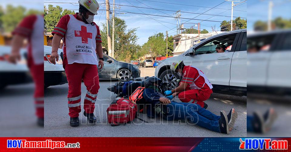 Hoy Tamaulipas   Accidentes En Tamaulipas Conductora Le Quiso Ganar Al