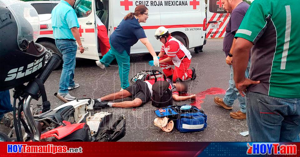 Hoy Tamaulipas Accidente En Tamaulipas Motociclista Entre La Vida Y La Muerte Al Ser Arrollado 0394