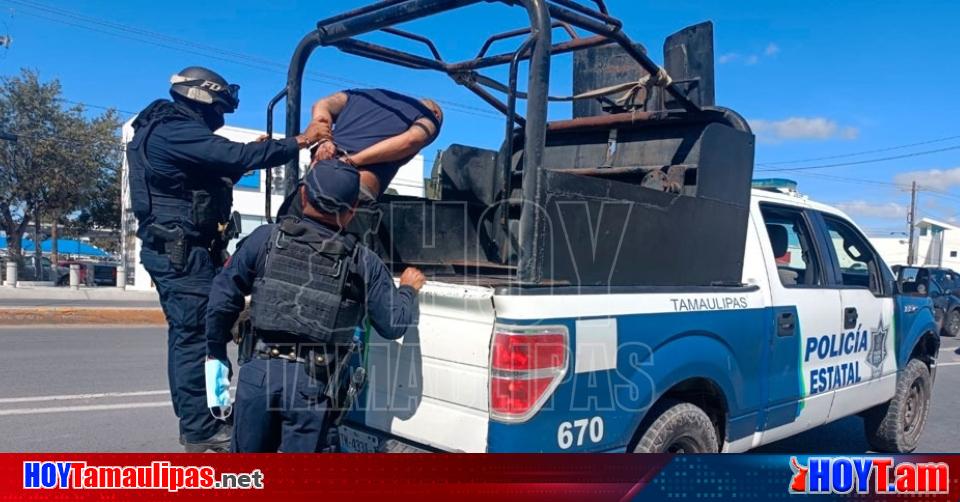 Hoy Tamaulipas Por Andar De Picudo Lo Detiene La Guardia Estatal En Tampico Le Solto Un 2172