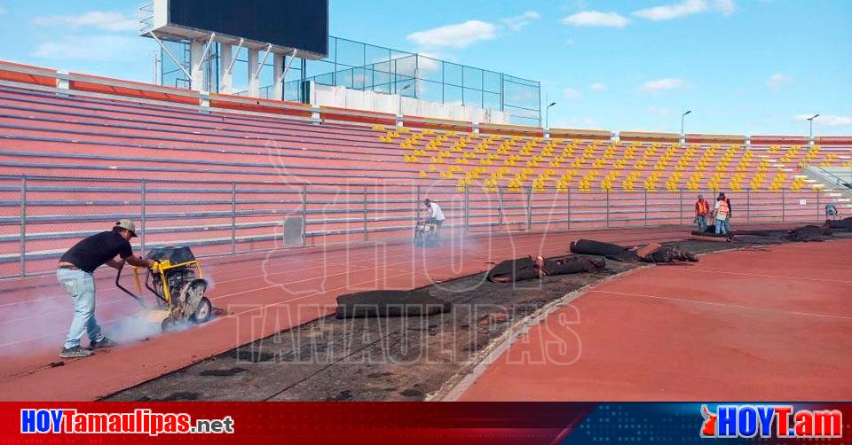 Hoy Tamaulipas Deportes En Tamaulipas Inicia Rehabilitacion De Pista De Atletismo Del Estadio