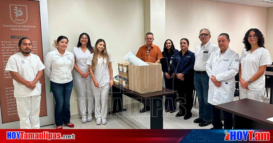 Hoy Tamaulipas Tamaulipas La Facultad De Medicina Matamoros Recibe Donativo En Equipo Para La