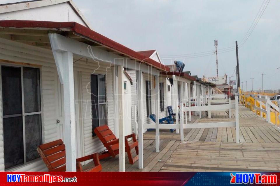 Hoy Tamaulipas - Turistas acaparan cabanias en Playa Bagdad