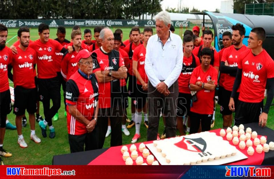 Hoy Tamaulipas - Con un pastel el club de Atlas celebro 101 anios de su  fundacion