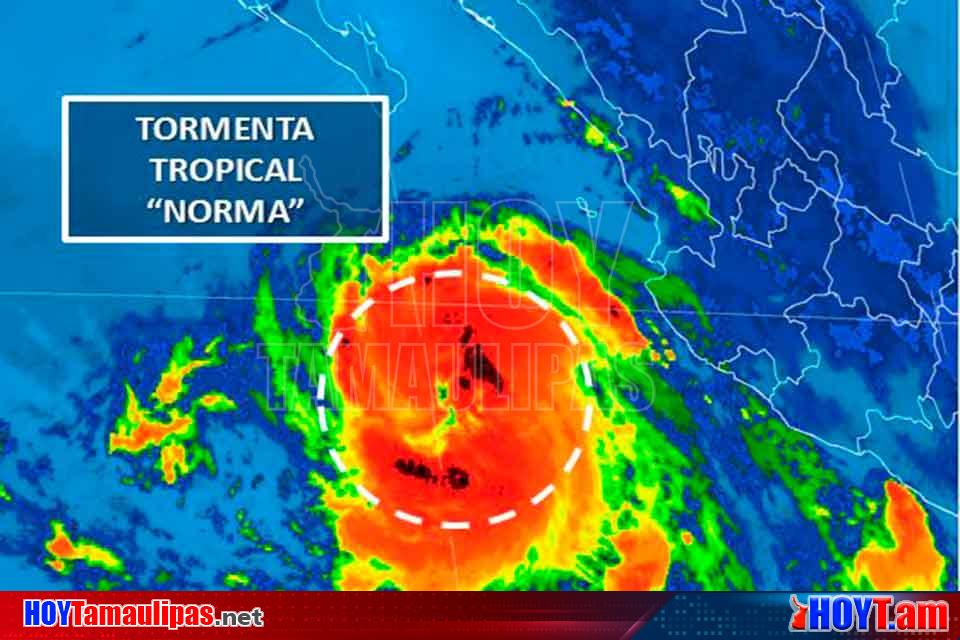 Hoy Tamaulipas Reportan que tormenta tropical Norma se ubica al sur