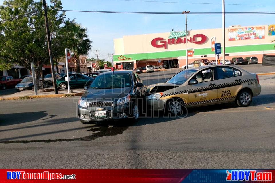 Hoy Tamaulipas Conductora Se Impacta Contra Taxi En Ciudad Victoria