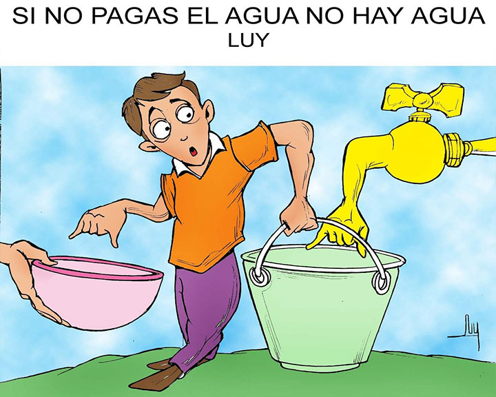 Si no pagas el agua, no hay agua