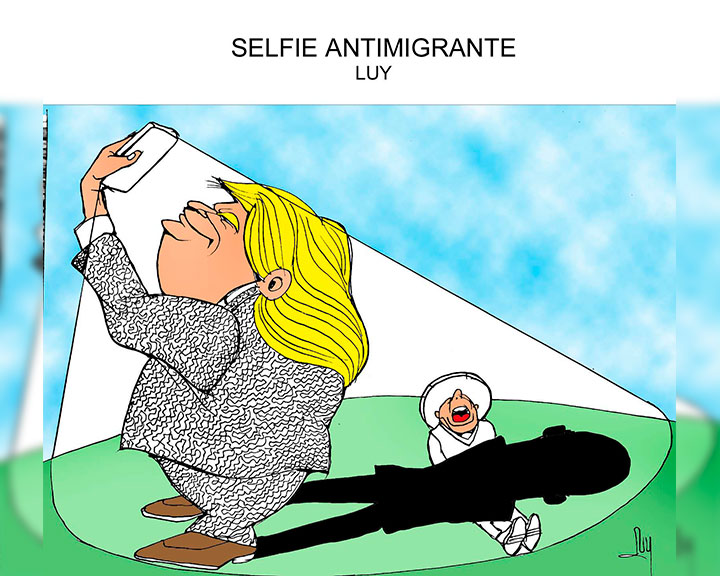 Selfie antimigrante