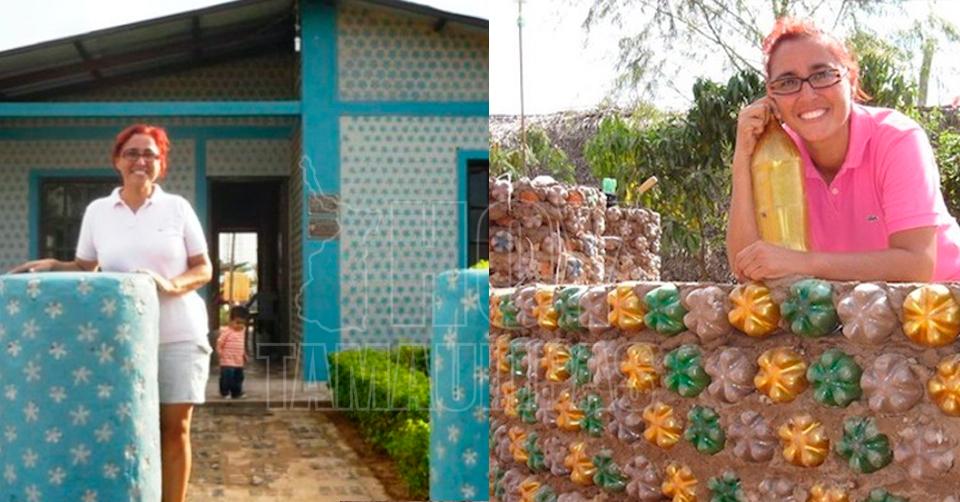 Hoy Tamaulipas - Internacional Abogada construye casas con botellas de  plastico para los mas necesitados en Bolivia