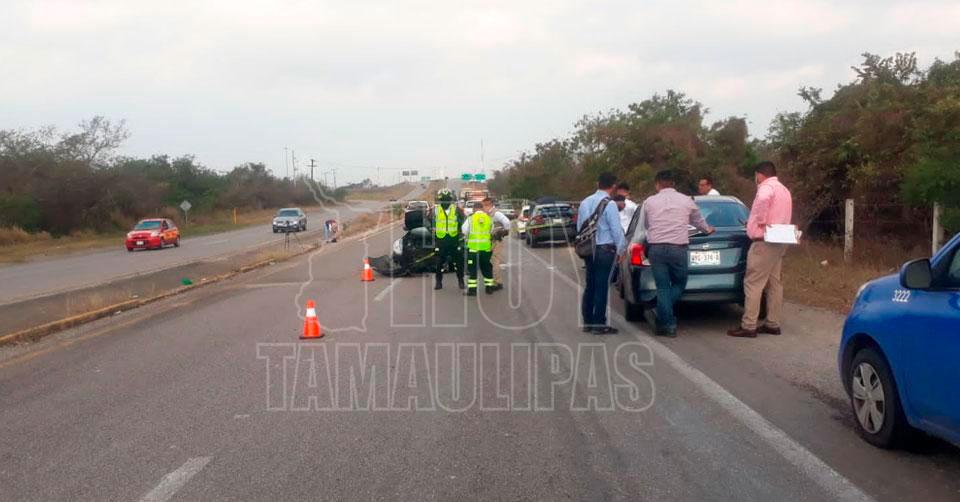 Hoy Tamaulipas - Aparatoso choque en el Corredor Urbano de Altamira ...