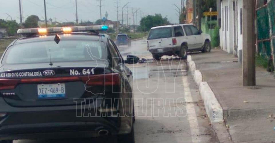 Hoy Tamaulipas   Choque En Tamaulipas Abandonan Camioneta Tras Provocar