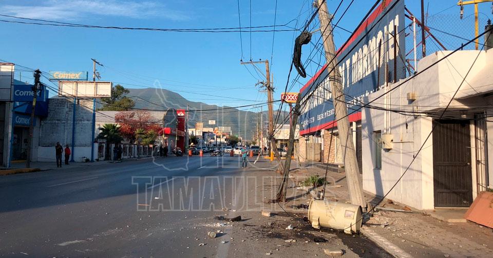 Hoy Tamaulipas - Accidentes en Tamaulipas Â'BorrachoÂ' deja sin luz varias  manzanas en el centro de Ciudad Victoria