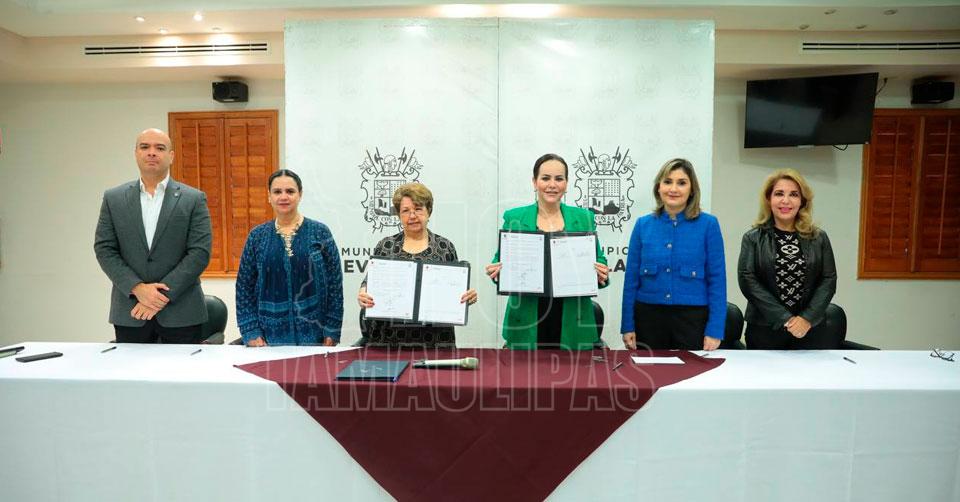 Hoy Tamaulipas Firman Convenio De Colaboracion Entre El Gobierno De Nuevo Laredo Y El Colegio