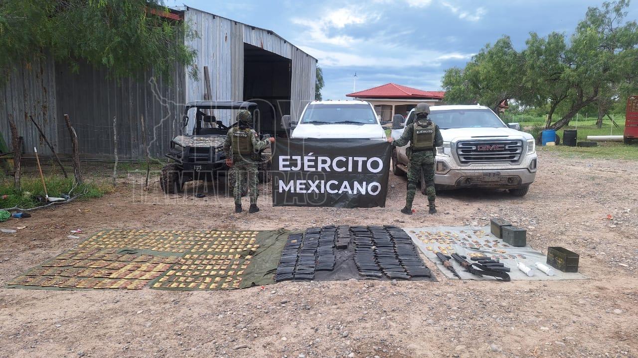 Armas decomisadas en Tamaulipas 